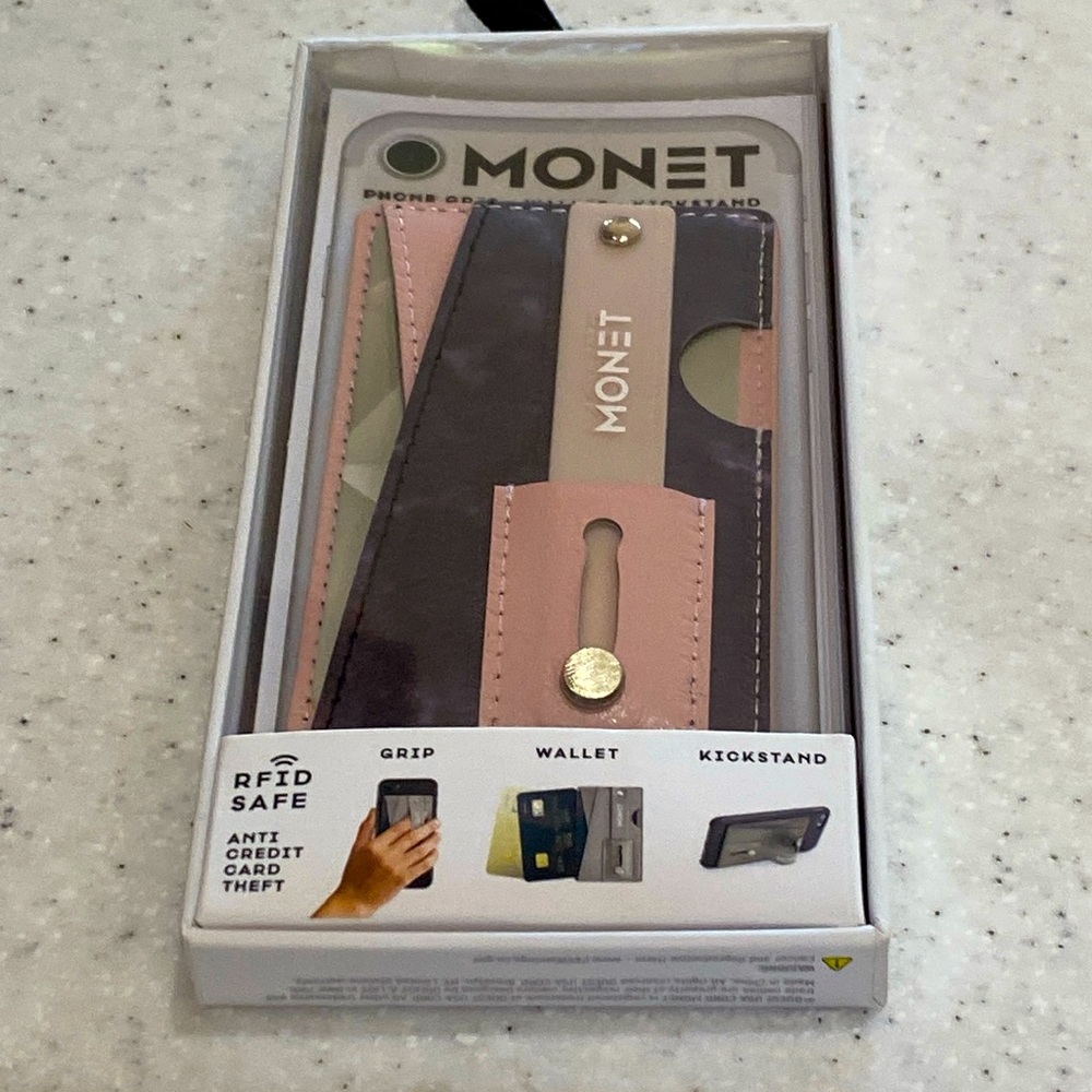 NWOT… Monet RFID Safe Phone Grip Wallet